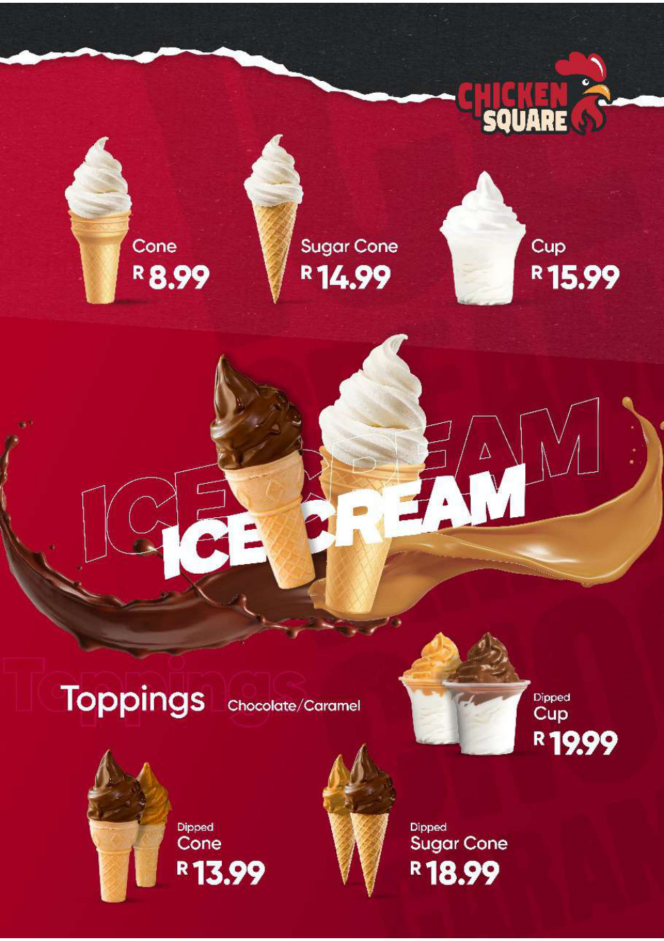 Chicken Square menu artwork page 3