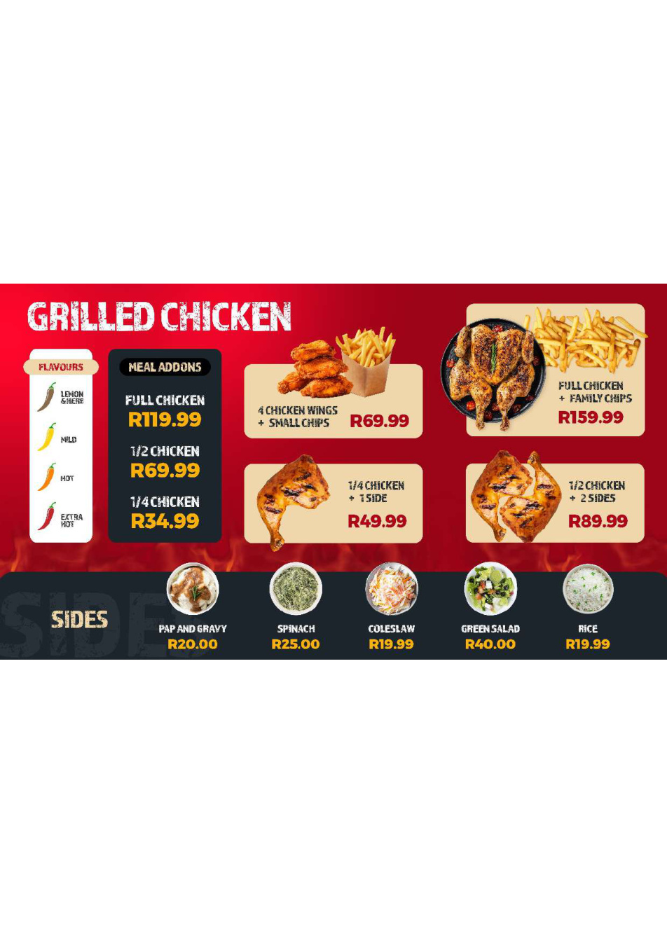 Grilled Chicken menu artwork